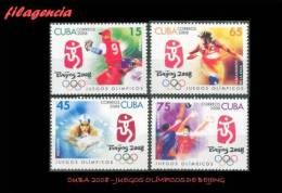 CUBA MINT. 2008-02 JUEGOS OLÍMPICOS EN BEIJING - Unused Stamps