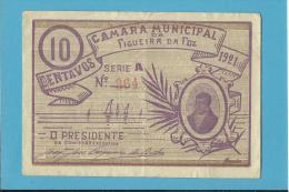 FIGUEIRA DA FOZ - CÉDULA De 10 CENTAVOS - 1921 - PORTUGAL - EMERGENCY PAPER MONEY - NOTGELD - Portugal