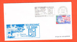 France 1988 _ Le Thermalisme _ N° 2556 _ Enveloppe Illustrée Bourbonne-Les-Bains - Bäderwesen