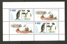O) 2012 BULGARIA, PENGUINS, ANTARCTIC EXPEDITION, SOUVENIR MNH - Unused Stamps