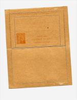 ENTIERS POSTAUX Type MOUCHON * Carte-Lettre Avec Réponse Payée Neuve *E.P. CL R.P. (ST.N°B4/Ind.10) – 15c. MOUCHON - Letter Cards