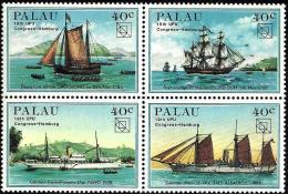 PALAU 19TH CONGRESS UPOT GERMANY SHIP SHIPS SET OF 4 X 40CENTS ISSUED 1984 MINT SG456-9 READ DESCRIPTION !! - Palau