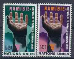 1975 NATIONS UNIES SUISSE 52-53 ** Namibie, Main - Unused Stamps