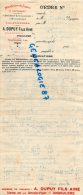 16 - ANGOULEME - TRAITE COMMERCE IMPRIMERIE A. DUPUY FILS AINE -USINE DE LA GRAND FONT - F. VEYRET -1911 - Druck & Papierwaren