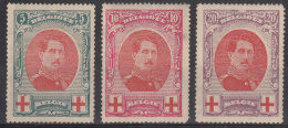 BELGIË - OBP -  1915 - Nr 132/34 - MNH** - 1914-1915 Croix-Rouge