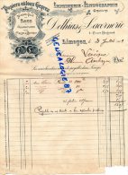 87 - LIMOGES - FACTURE IMPRIMERIE LITHOGRAPHIE- DETHIAS & LACORNERIE- 4 COURS BUGEAUD - 1909 - Imprimerie & Papeterie