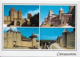 Carcassonne - La Porte Narbonnaise, La Porte De L'Aude, Le Château Les Remparts - Carcassonne