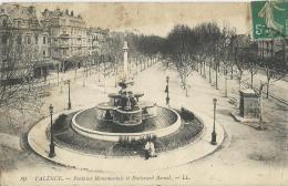 Valence  -  Fontaine Monumentale Et Boulevard Bancel   -  Cachet Poste 14 Octobre 1911 - Valence