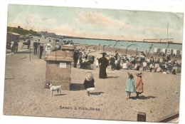 Ryde (Royaume-Uni, Île De Wight) : The Beach En 1908 (lively) PF. - Other & Unclassified