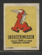 DENMARK 1949 COPENHAGEN INDUSTRY TRADE FAIR POSTER STAMP HM CINDERELLA ERINOPHILATELIE - Unused Stamps