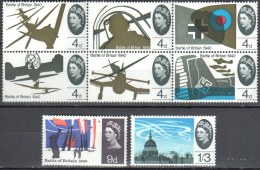 Great Britain 1965 -  Mi 394-401 MNH(**). - Unused Stamps