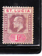 St Lucia 1902-05 King Edward VII 1p Mint - Ste Lucie (...-1978)