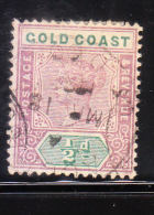 Gold Coast 1898-1902 Queen Victoria 1/2p Used - Costa D'Oro (...-1957)