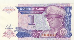 BILLET # ZAIRE # 1993 #1 NOUVEAU ZAIRE  # PICK 52 #  NEUF # - Zaïre