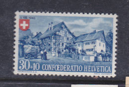 SUISSE N° 422 30 + 10C BLEU ET ROUGE MAISON A COLOMBAGE DE LA SUISSE ORIENTALE NEUF AVEC CHARNIERE - Nuevos