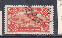 GRAND LIBAN PA N° 44 10 PI VERMILLON  AVION SURVOLANT DES PAYSAGES DIVERS OBL - Used Stamps