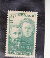 TIMBRE MONACO - N° 167  NEUF SANS CHARNIERE - COTE 24 € - Other & Unclassified