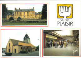 Carte Postale 78. Plaisir  Et Son Centre Commercial Trés Beau Plan - Plaisir