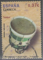 ESPAÑA. SELLO USADO NUMERO 4781. SERIE INSTRUMENTOS MUSICALES 2013. TAMBOR - Gebraucht