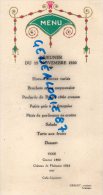 87 - LIMOGES - MENU CARTONNE RESTAURANT TRAITEUR GRELET - 12 NOVEMBRE 1930 - Menus