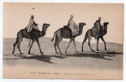 Cpa - Scènes Et Types - Méharistes Dans Le Désert (Algérie, Maroc, Tunisie ?) - Africa