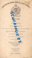 87 - LIMOGES - RARE MENU ASSOCIATION  ANCIENS ELEVES ECOLE SAINT MARTIAL-16 JUILLET 1905- IMPRIMERIE DUMONT-  GERARDIN - Menükarten