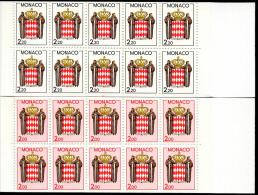 MONACO - CARNETS N° 1 & 2 **, ARMOIRIES - LUXE - Postzegelboekjes