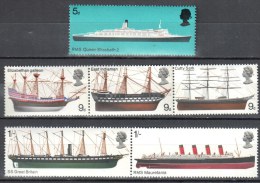 Great Britain 1969  - Mi 498-503 MNH(**). - Unused Stamps