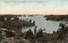 C1900 ST LAWRENCE RIVER LOOKING WEST FROM STAVE ISLAND 1000 ISLAND - Other & Unclassified