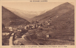 30 - Valleraugue - Vue Générale - Perspective Du Mont-Aigoual Sous La Neige - Valleraugue