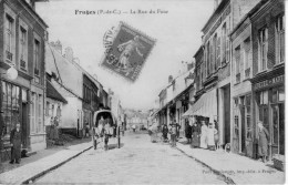 62  FRUGES    PAS DE CALAIS  - RUE  DUFOUR  - CPA   N/B  9x14  BE - Fruges