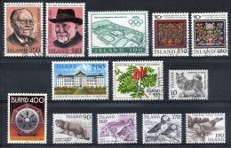 Islanda – 1980 "Lotto Di 13 Francobolli" Usato - Used Stamps
