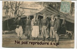 - 30 - MARSEILLE - Exposition Coloniale, Campement De Spahis Algériens, écrite En 1906, TBE, Scans. - Koloniale Tentoonstelling 1906-1922