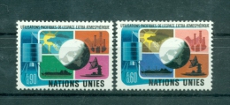 Nations Unies Géneve 1975 - Michel N. 46/47 -  "Espace Extra -atmosphérique" - Nuevos