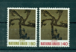 Nations Unies Géneve 1972 - Michel N. 28/29 - "J. M. Sert" - Nuevos