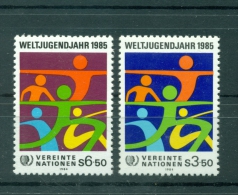 Nations Unies Vienne 1984 - Y & T N. 45/46 - Année International De La Jeunesse - Ungebraucht