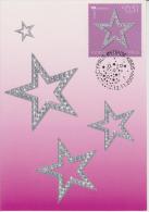 Cyprus Maximum Card 11 B/c Mi 1170-1171 Christmas - Christmas Decorations - Star - 2009 - Brieven En Documenten