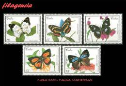 AMERICA. CUBA MINT. 2000 EXPOSICIÓN FILATÉLICA BANGKOK 2000. MARIPOSAS CUBANAS - Neufs