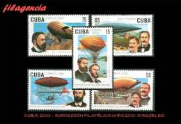 AMERICA. CUBA MINT. 2000 EXPOSICIÓN FILATÉLICA WIPA 2000. DIRIGIBLES - Nuevos