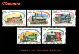 AMERICA. CUBA MINT. 2001 LOCOMOTORAS ANTIGUAS. TRENES - Nuevos