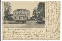 CPA Précurseur -SOUVENIR D' IXELLES -LA MAISON COMMUNALE -Bruxelles, Belgique -Circulé 1900 - Elsene - Ixelles
