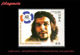 AMERICA. CUBA MINT. 2001 40 ANIVERSARIO MOVIMIENTO DE RECUPERACIÓN DE MATERIAS PRIMAS - Ungebraucht