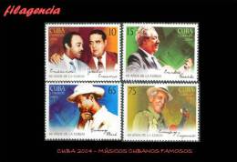 AMERICA. CUBA MINT. 2004 MÚSICOS CUBANOS FAMOSOS - Nuevos