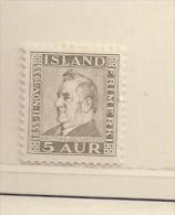 ISLANDE  ( EUIS - 21 )  1935    N° YVERT ET TELLIER  N°  161  N* - Ungebraucht