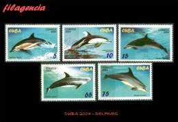 AMERICA. CUBA MINT. 2004 FAUNA MARINA. DELFINES - Unused Stamps