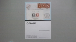 Luxemburg Mi 951 Yt 911 Maximumkarte MK/MC Postmuseumskarte, SST 4.7.1980, 125 Jahre Luxemburger Briefmarken - Maximum Cards