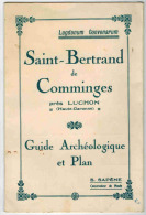 SAINT BERTRAND De COMMINGES Près Luchon : Guide Archéologique Et Plan B. SAPENE Conservateur Du Musée - Midi-Pyrénées