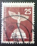 BERLIN 1956: Mi 147 W V R, Rollenmarke, Geriffeltes Papier, O - KOSTENLOSER VERSAND AB 10 EURO - Roulettes