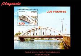 AMERICA. CUBA MINT. 2005 PUENTES CUBANOS. HOJA BLOQUE - Unused Stamps
