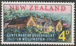 New Zealand. 1965 Centenary Of Government In Wellington. 4d MH - Neufs